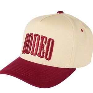 NWT Rodeo Burgundy Trucker Snapback Everyday Hat